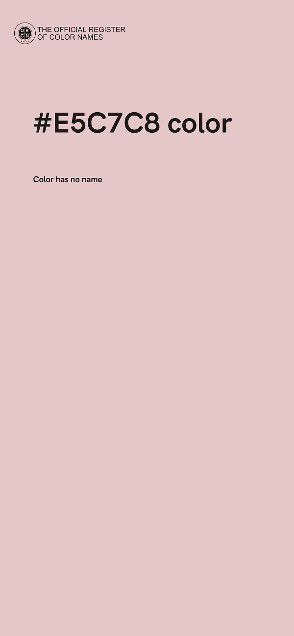 #E5C7C8 color image
