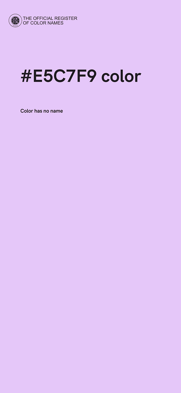 #E5C7F9 color image