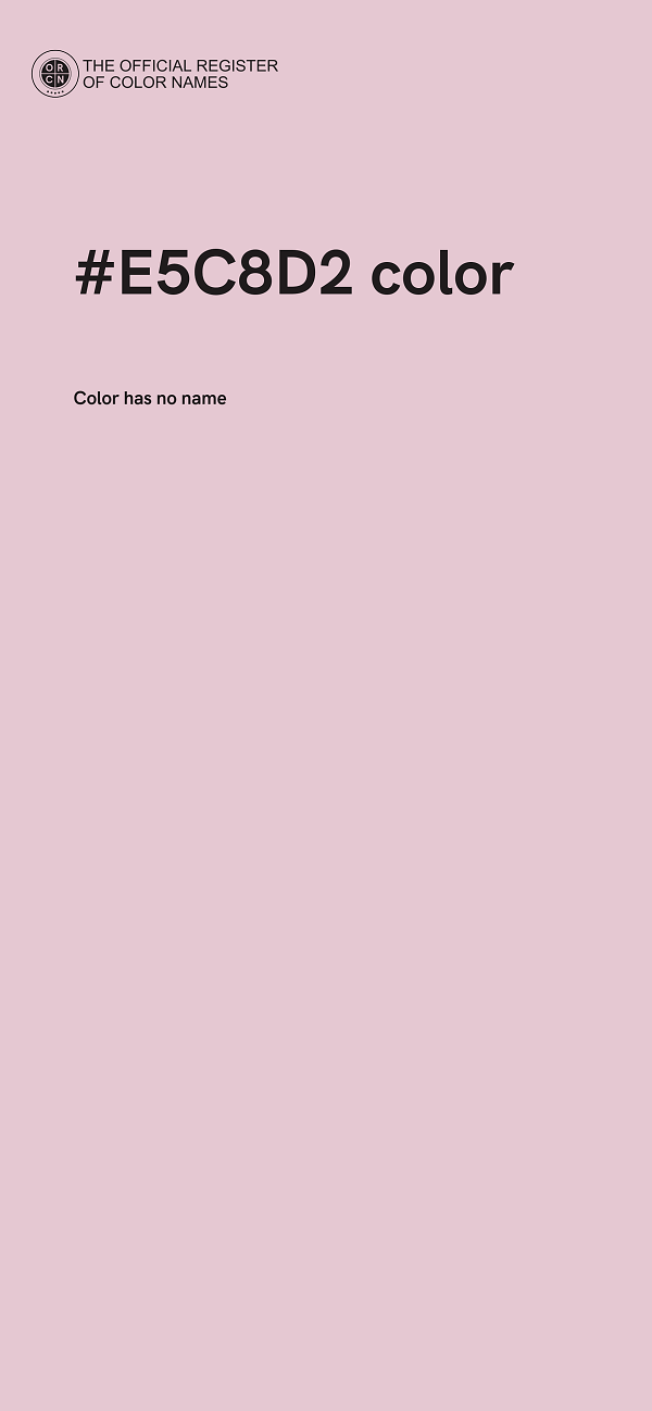 #E5C8D2 color image