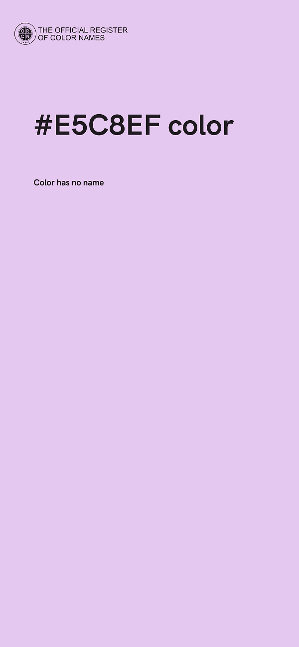 #E5C8EF color image