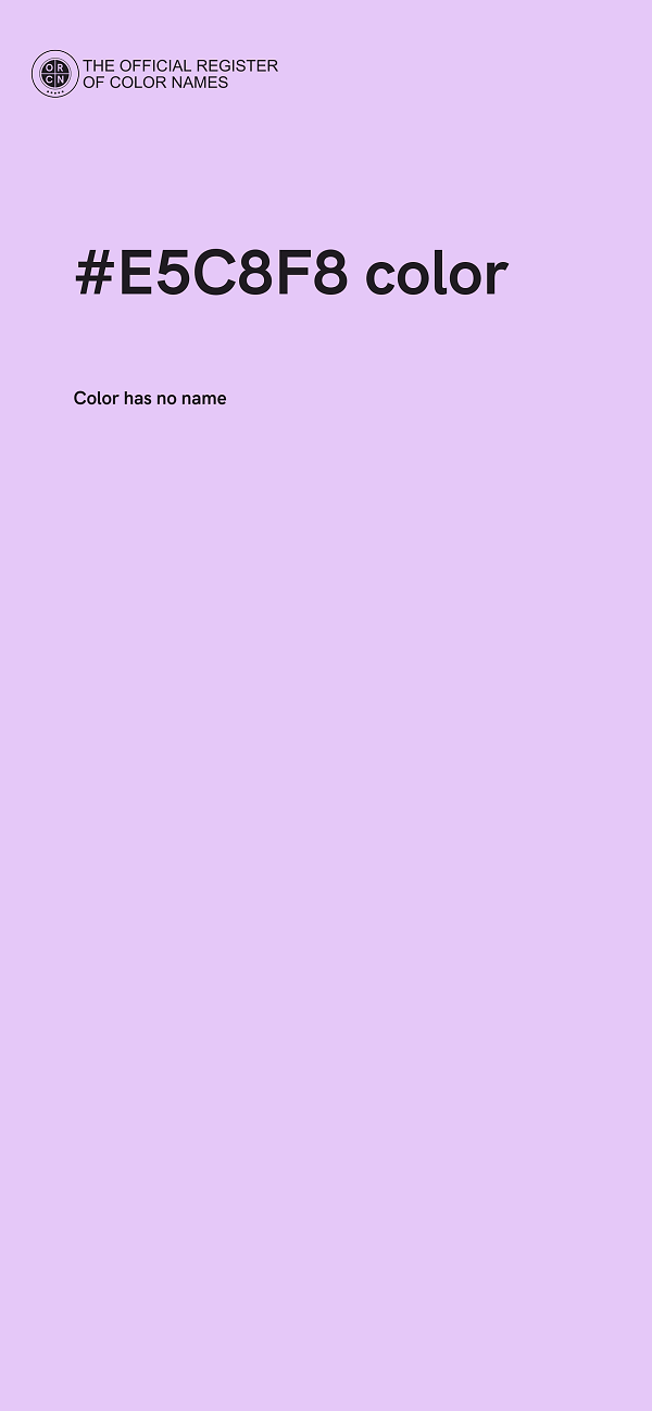 #E5C8F8 color image