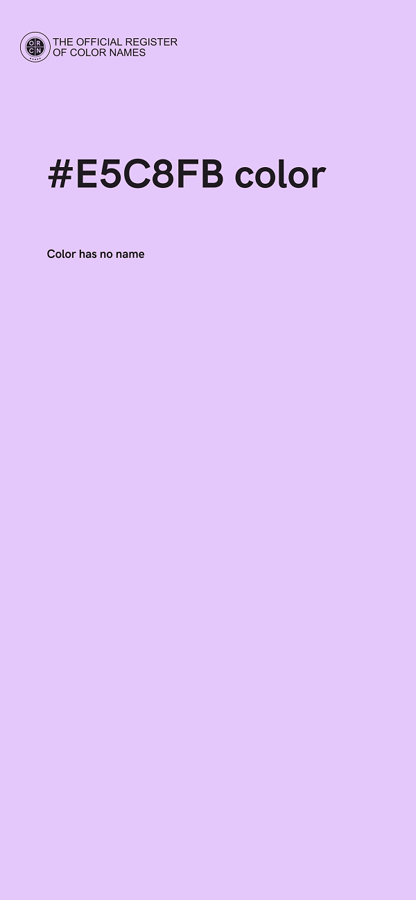 #E5C8FB color image