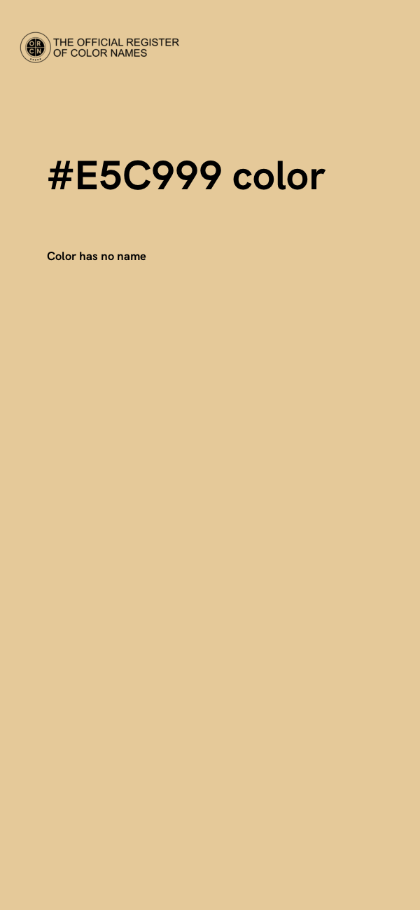 #E5C999 color image