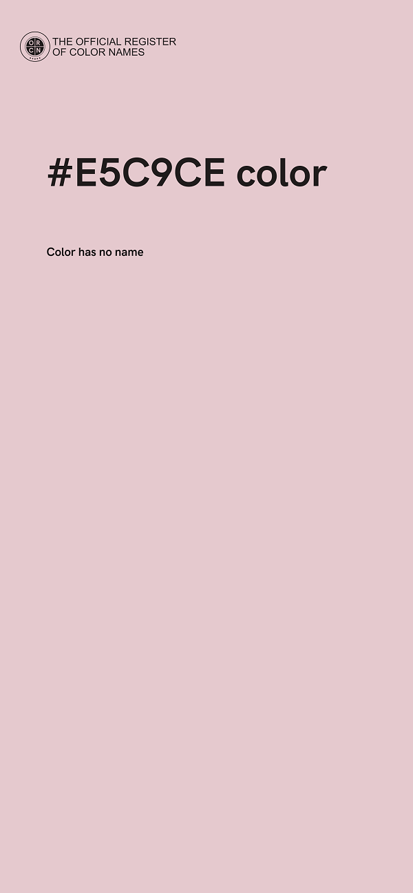 #E5C9CE color image