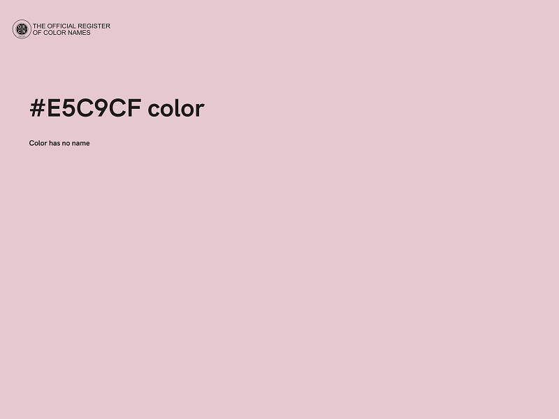 #E5C9CF color image