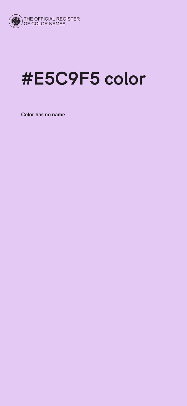 #E5C9F5 color image