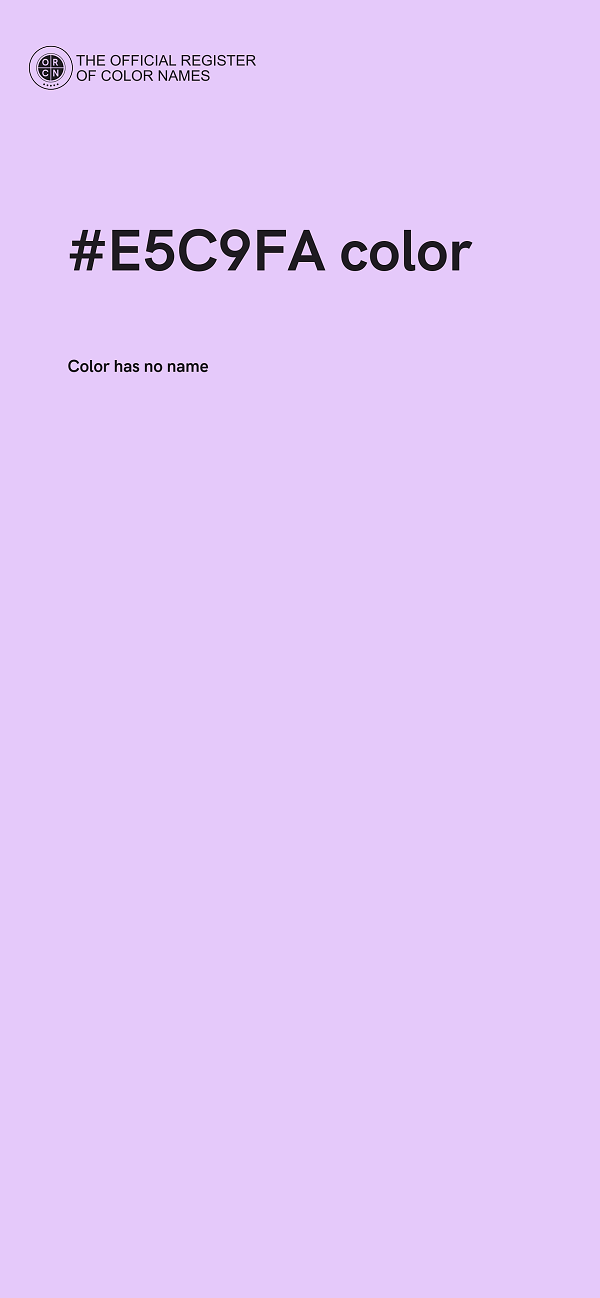 #E5C9FA color image