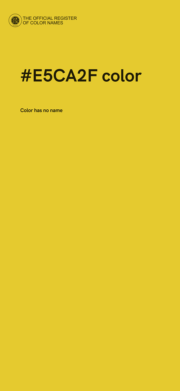 #E5CA2F color image