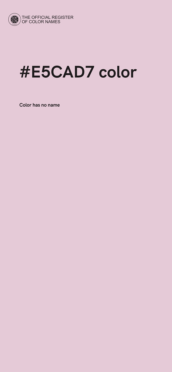 #E5CAD7 color image