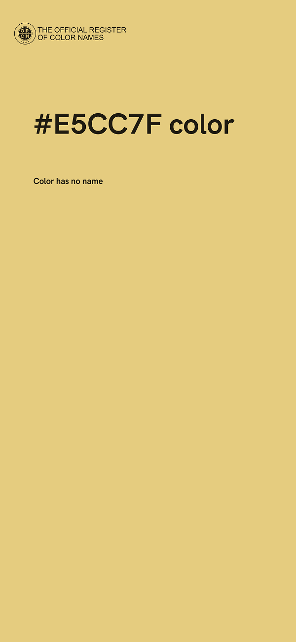 #E5CC7F color image