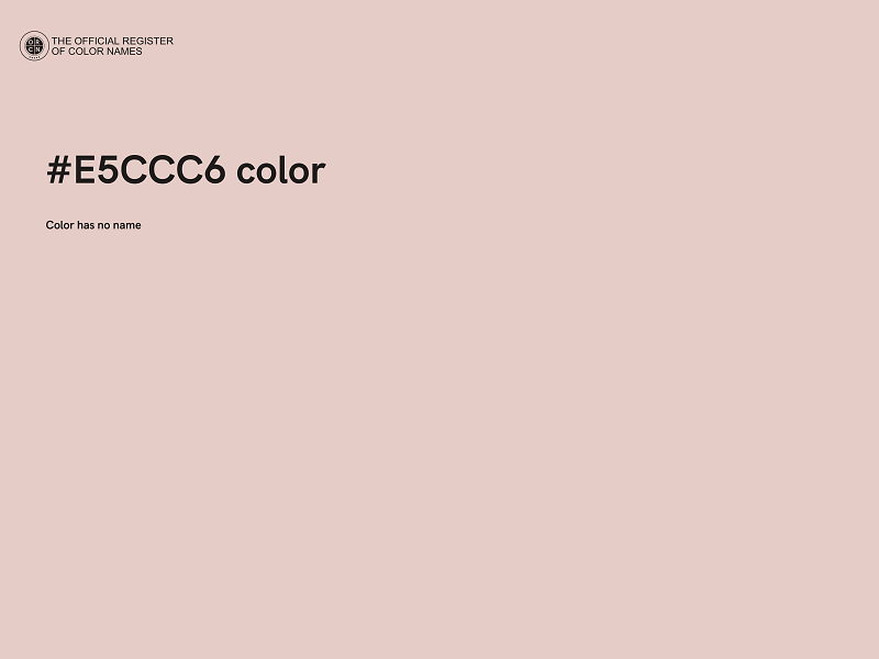 #E5CCC6 color image