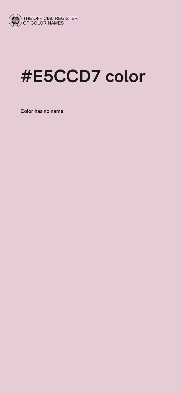 #E5CCD7 color image
