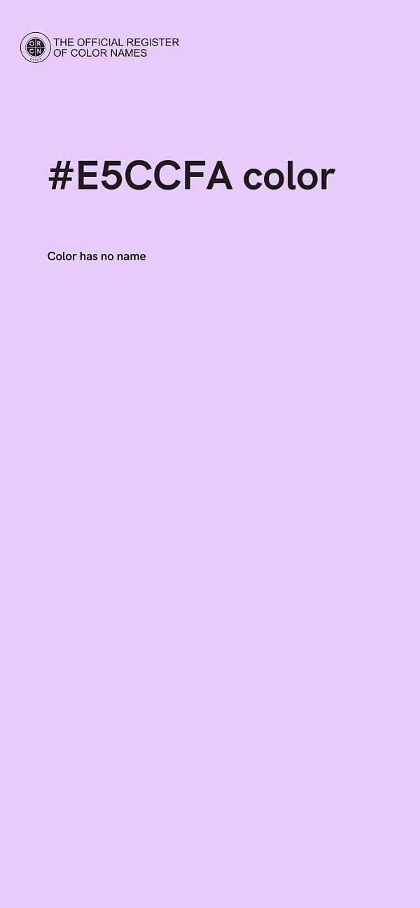 #E5CCFA color image
