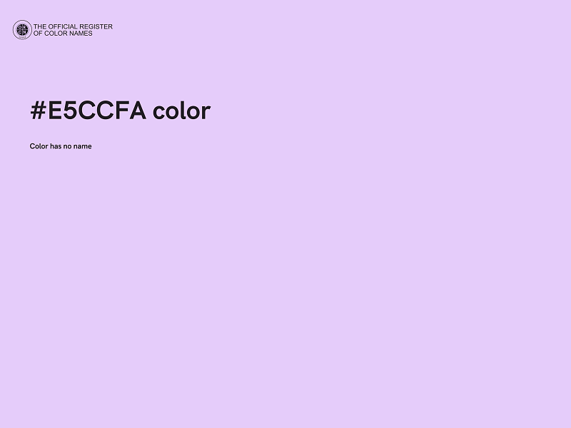 #E5CCFA color image