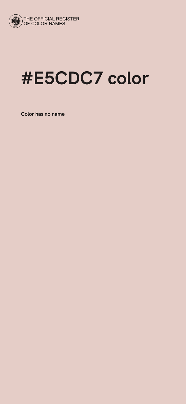 #E5CDC7 color image