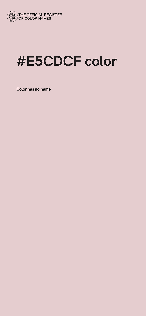 #E5CDCF color image
