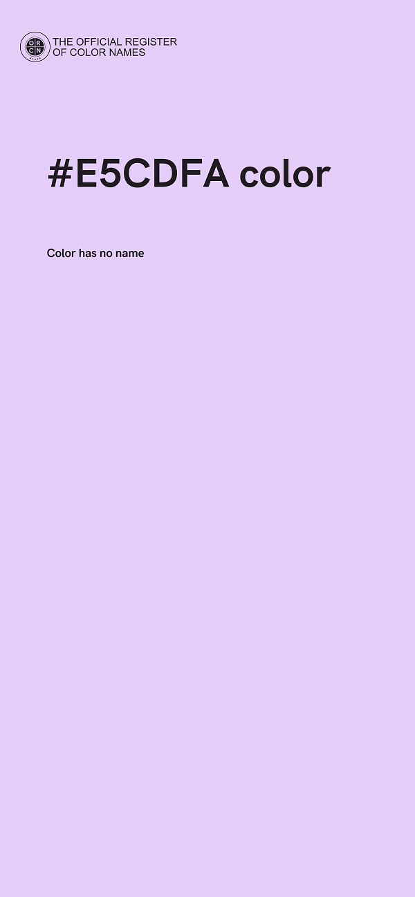 #E5CDFA color image
