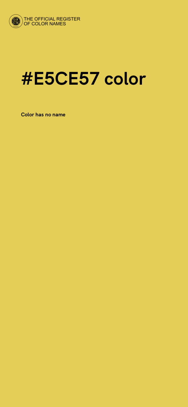 #E5CE57 color image