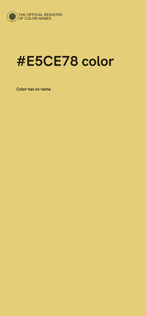 #E5CE78 color image