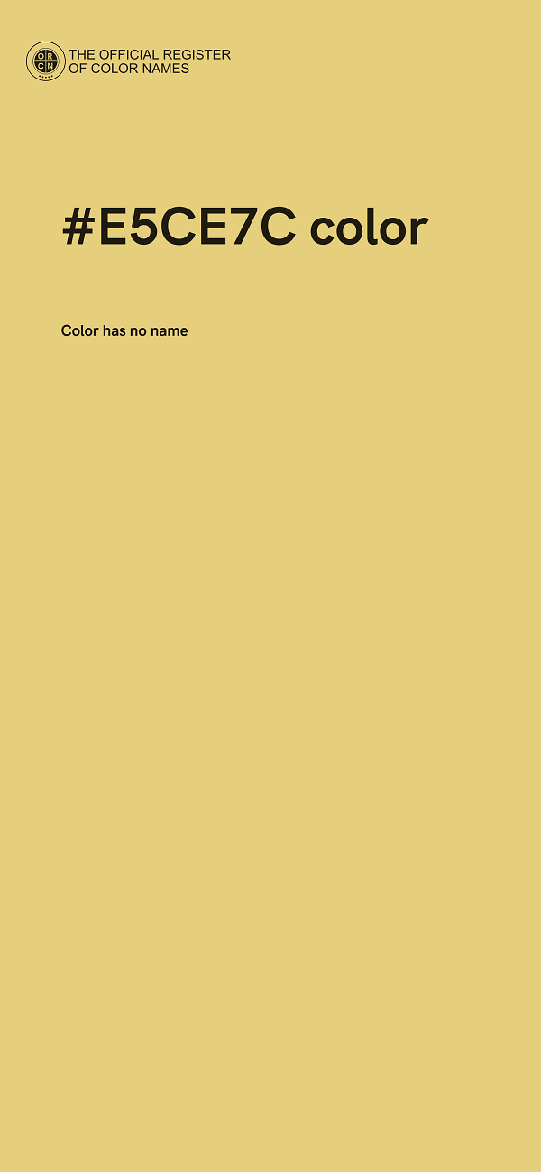 #E5CE7C color image