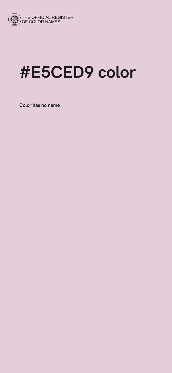 #E5CED9 color image