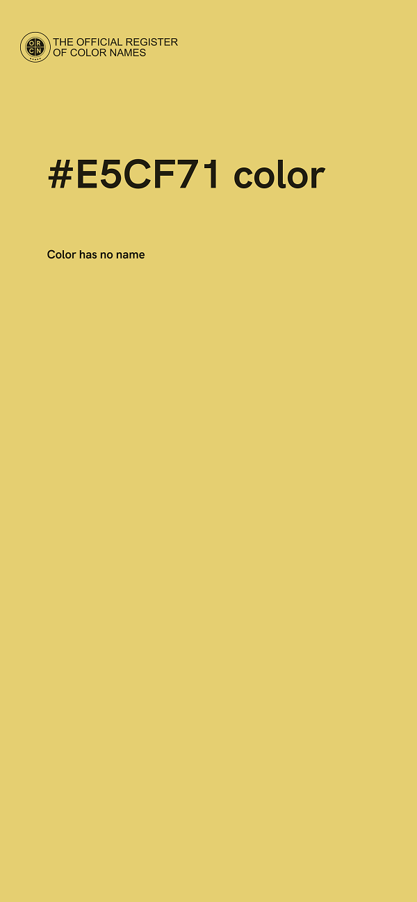 #E5CF71 color image