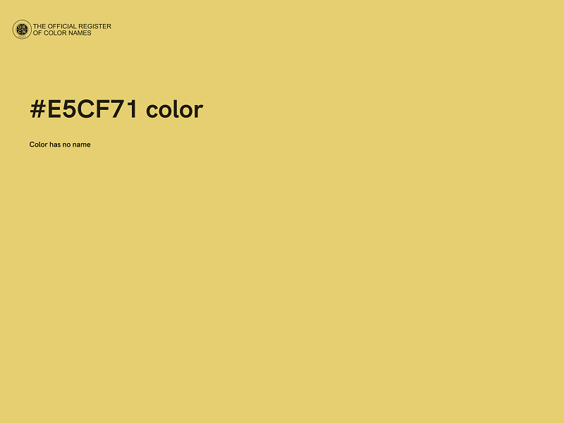 #E5CF71 color image