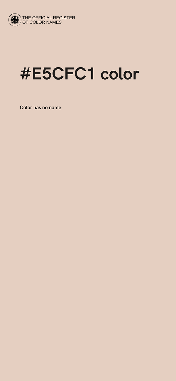 #E5CFC1 color image