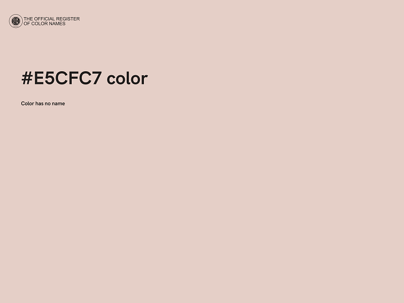 #E5CFC7 color image