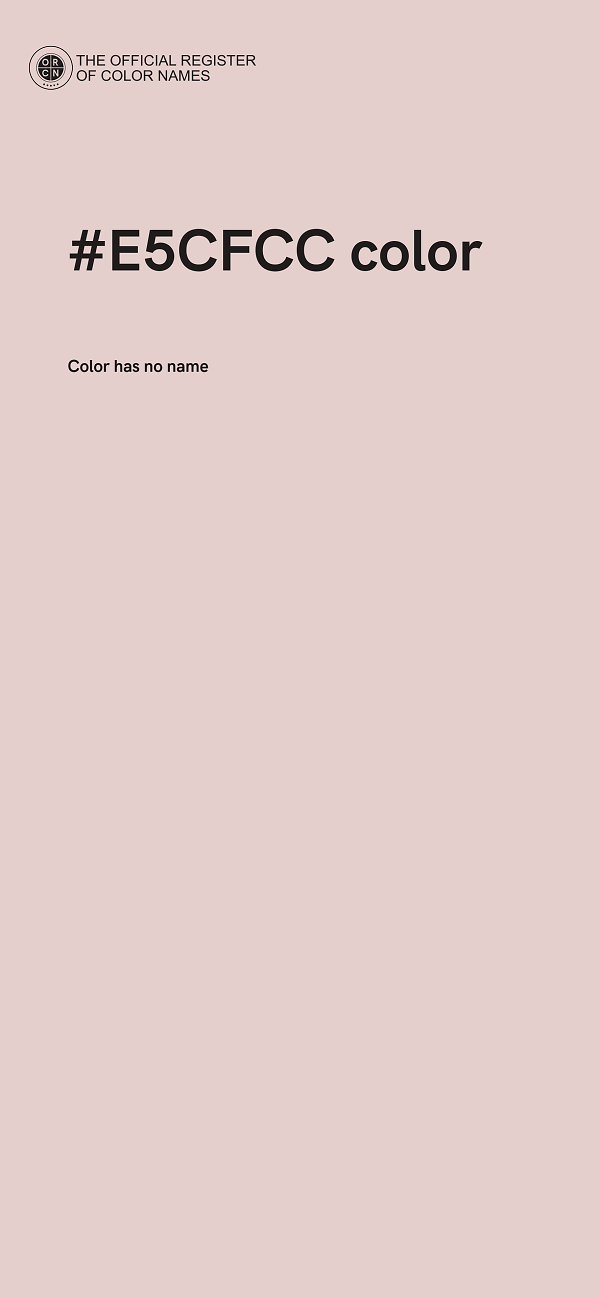 #E5CFCC color image