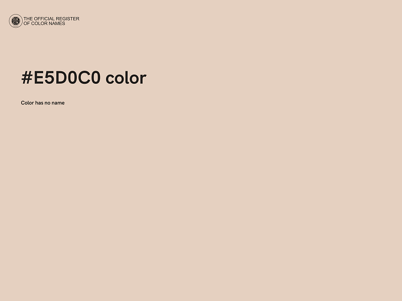 #E5D0C0 color image