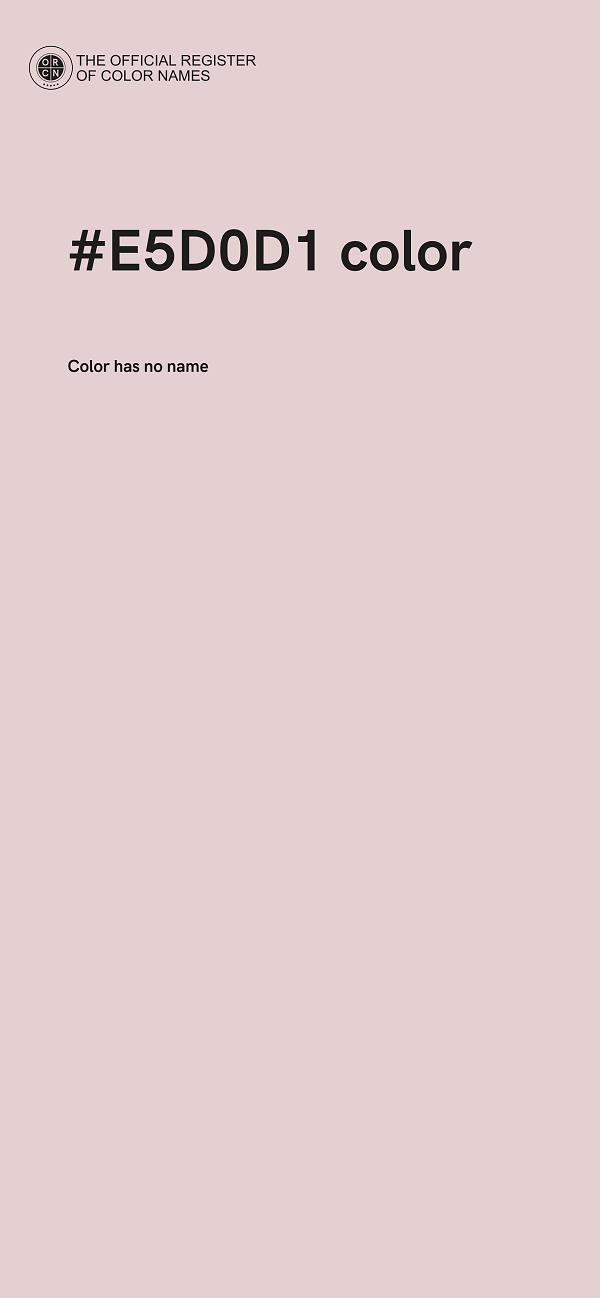 #E5D0D1 color image