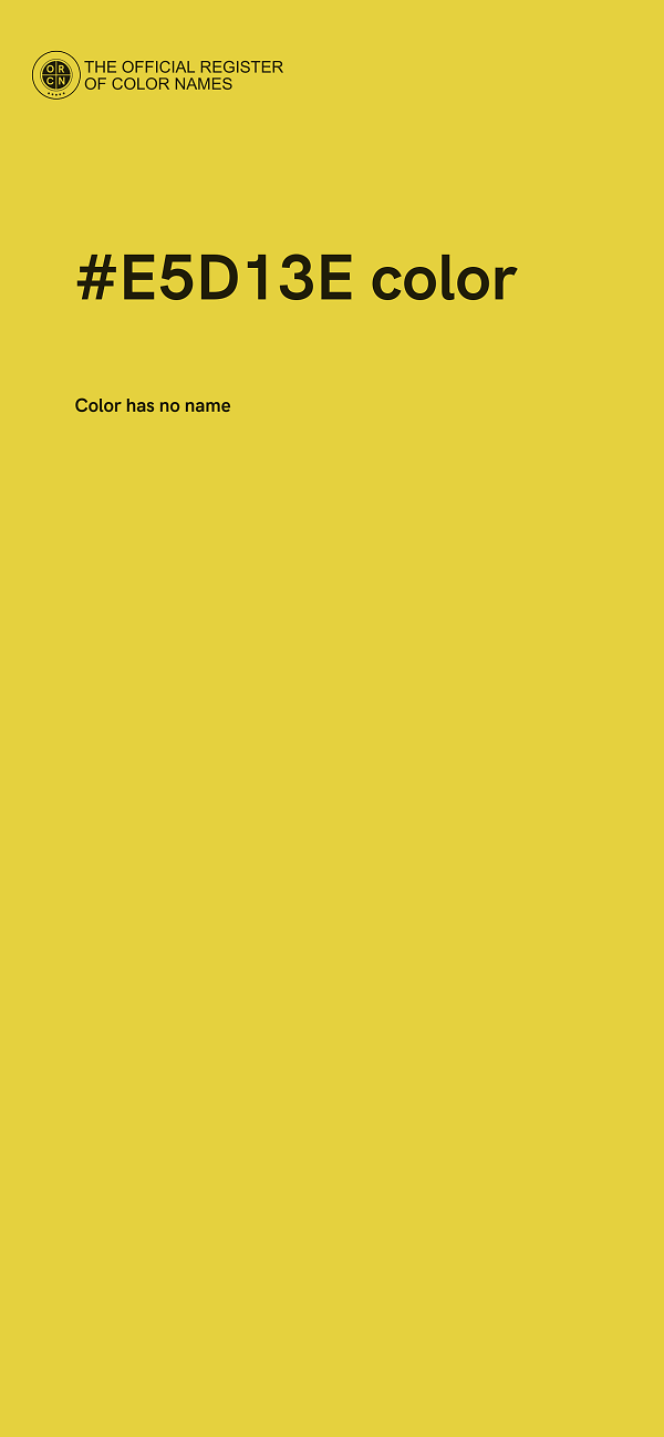 #E5D13E color image