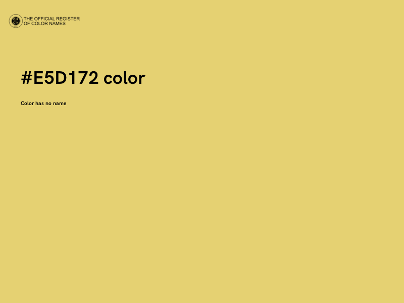 #E5D172 color image
