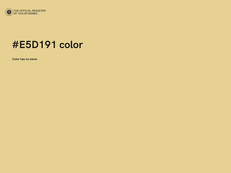 #E5D191 color image