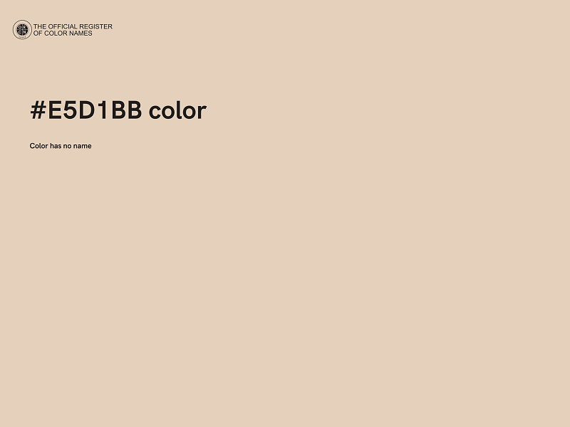 #E5D1BB color image