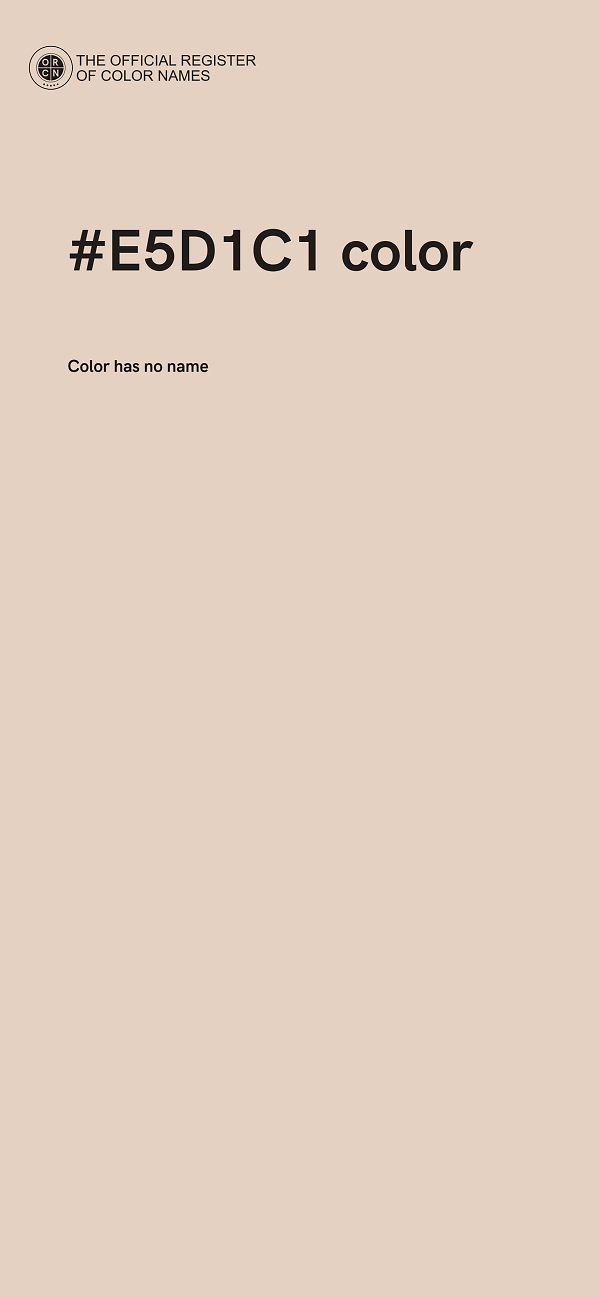 #E5D1C1 color image