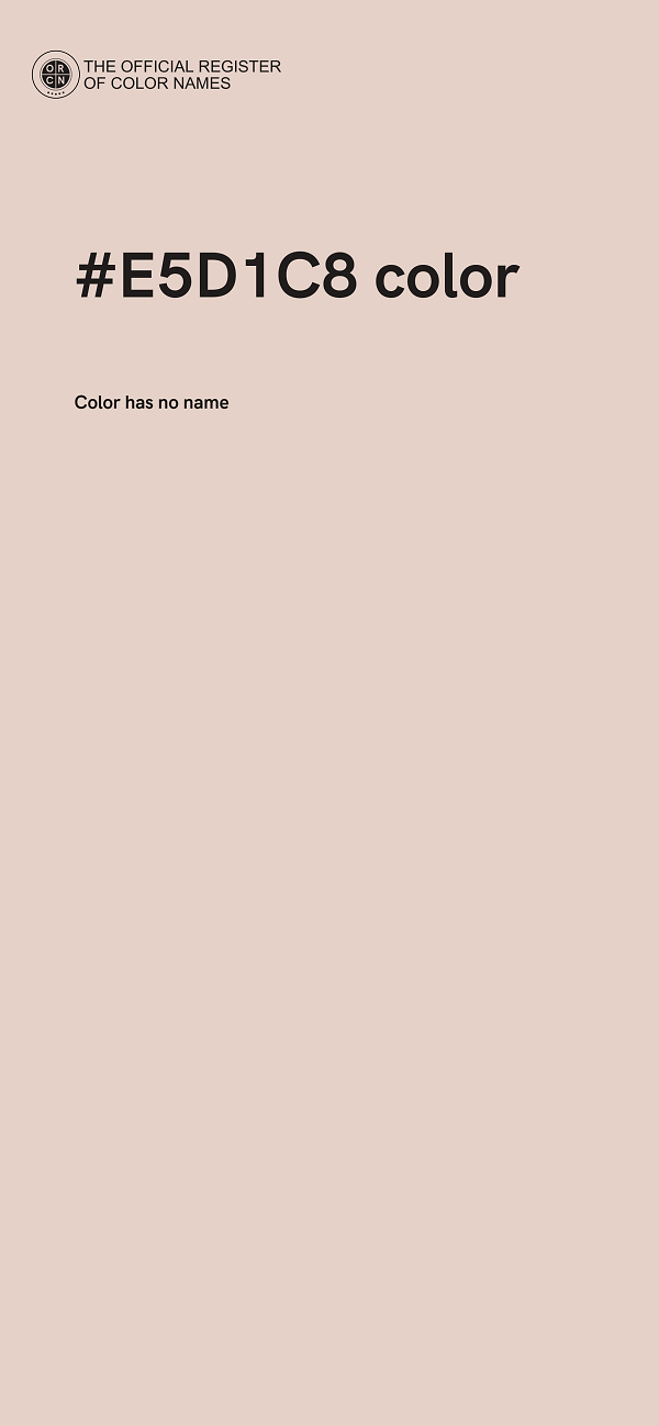 #E5D1C8 color image