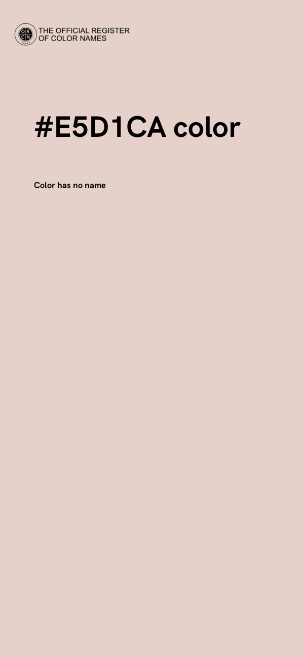 #E5D1CA color image