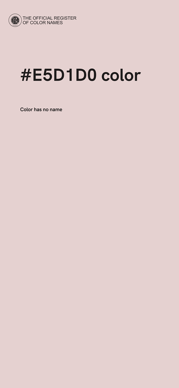 #E5D1D0 color image