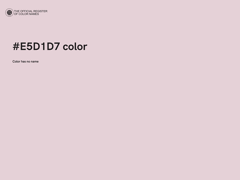 #E5D1D7 color image