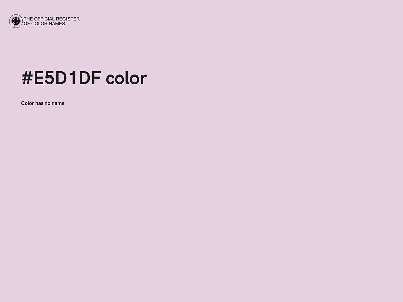 #E5D1DF color image