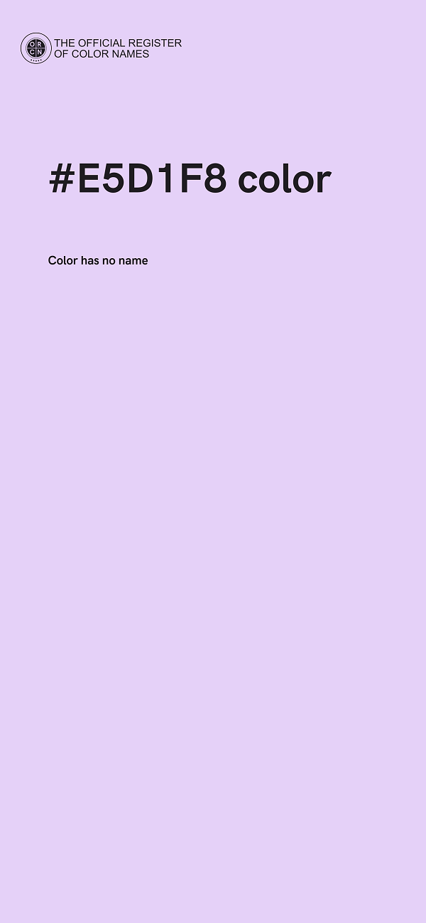 #E5D1F8 color image