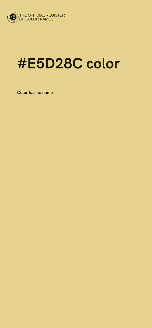 #E5D28C color image