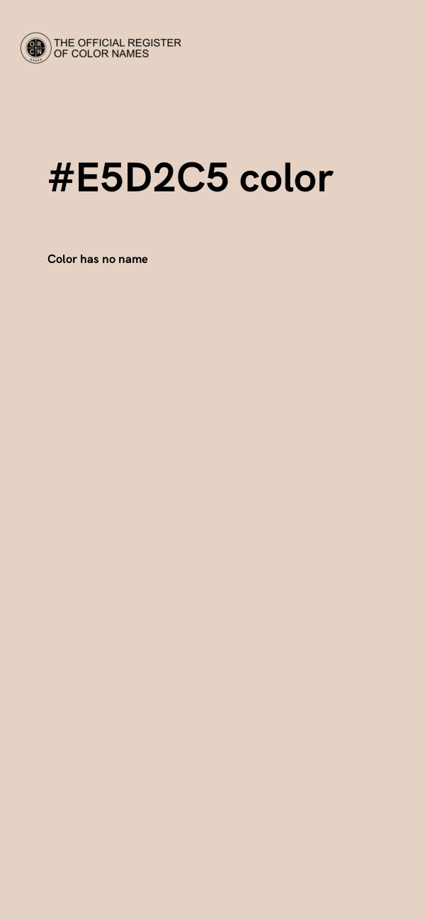 #E5D2C5 color image