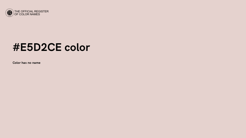 #E5D2CE color image