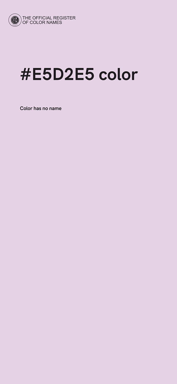#E5D2E5 color image