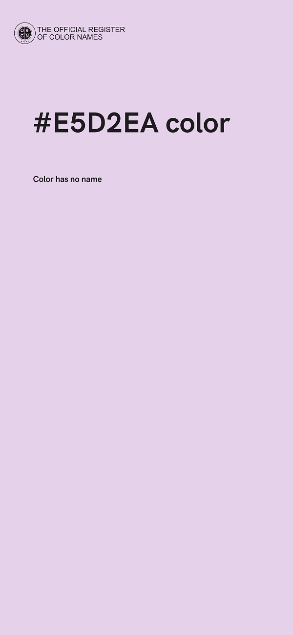 #E5D2EA color image