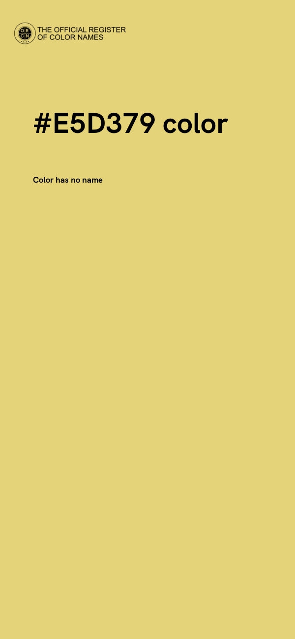 #E5D379 color image