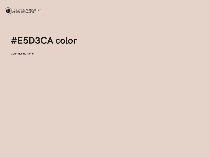 #E5D3CA color image